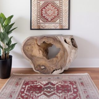 Console en racine de suar massif SAMANEA 124cm n40