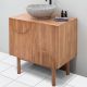 Meuble salle de bain teck massif GARIS 75cm