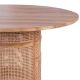 Table cannage et teck ronde BOHO d150cm