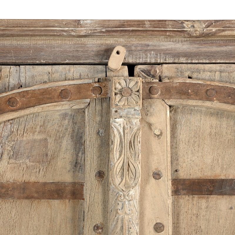 Armoire indienne indien bois blanchi 110cm INDIA