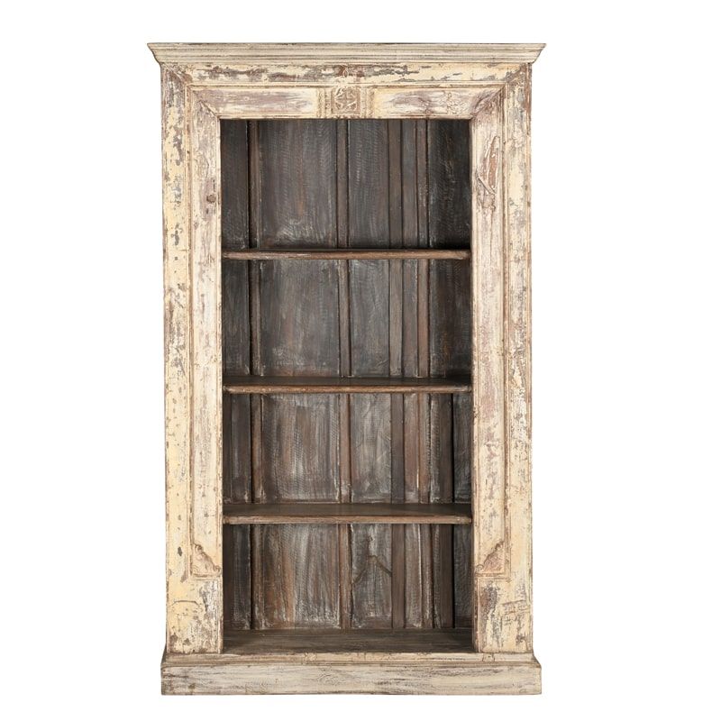 Bibliothèque indienne ancienne bois INDIA 134cm