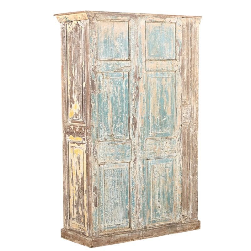 Armoire ancienne bois massif exotique 115cm INDIA