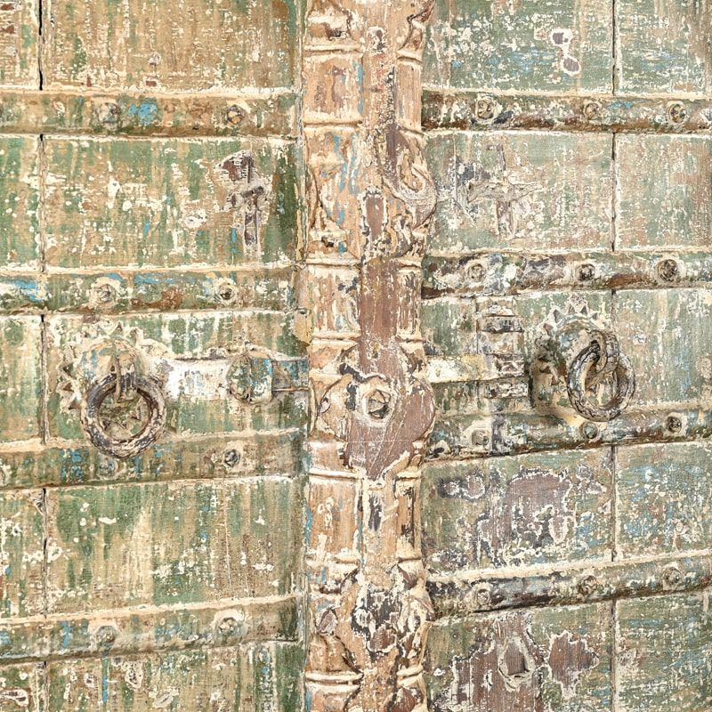 Armoire ancienne bois massif exotique 115cm INDIA