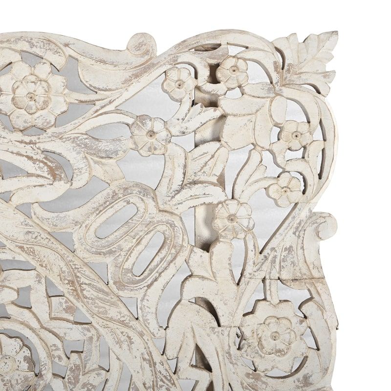 Tête de lit indienne INDIA 180cm blanche