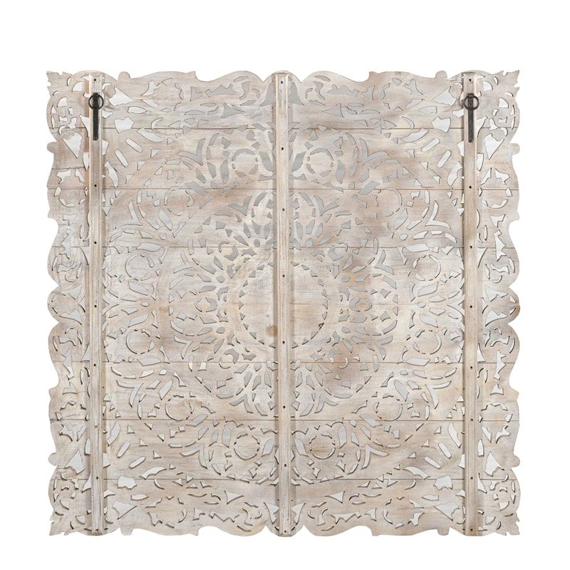 Tête de lit indienne INDIA 180cm blanche