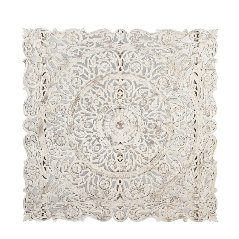 Tête de lit indienne INDIA 180cm blanche