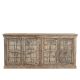 Buffet indien bois massif 4 portes 238cm INDIA