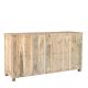 Meuble buffet indien bois massif portes sculptées 207cm INDIA