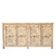 Meuble buffet indien bois massif portes sculptées 207cm INDIA
