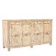 Meuble buffet indien bois massif portes sculptées 207cm INDIA