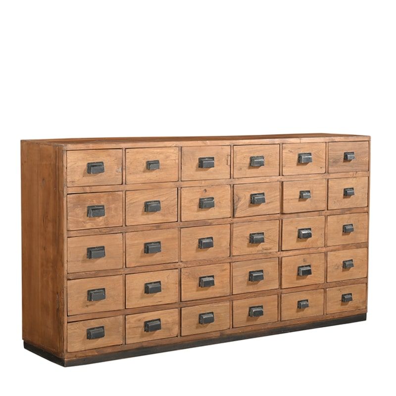 Commode indienne bois exotique 177 cm INDIA