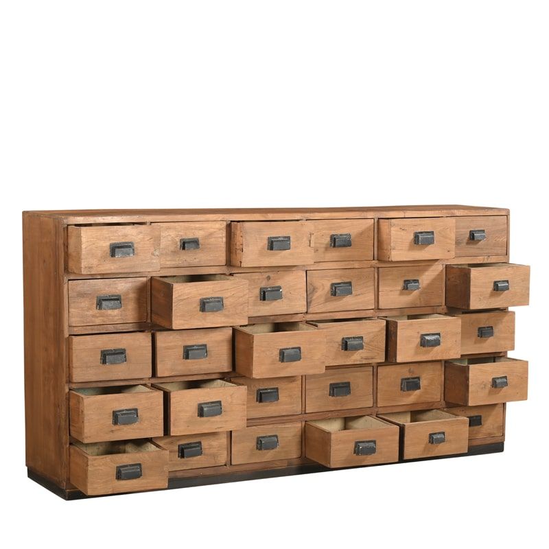 Commode indienne bois exotique 177 cm INDIA