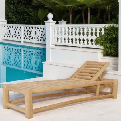 Transat en branches de teck massif BRANCHE 200cm