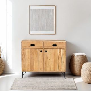 Buffet bois massif scandinave SEVENTIES 100cm