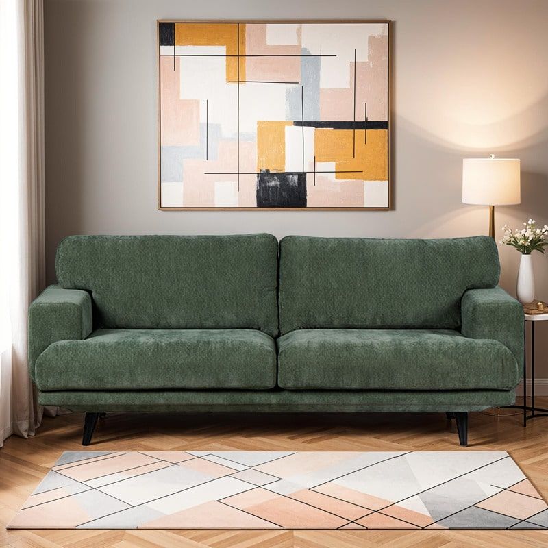 Canapé 3 places tissu recyclé CHESTER Nogent 210cm