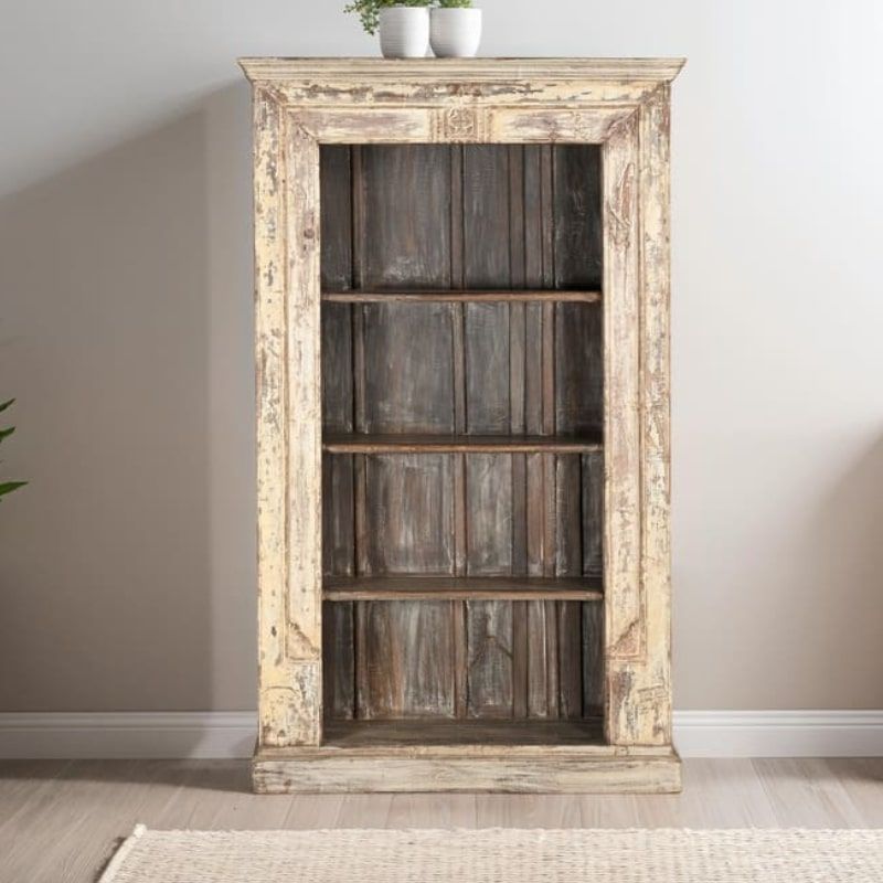 Bibliothèque indienne ancienne bois INDIA 120cm