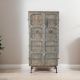 Porte déco indienne bois INDIA 87cm sur pieds