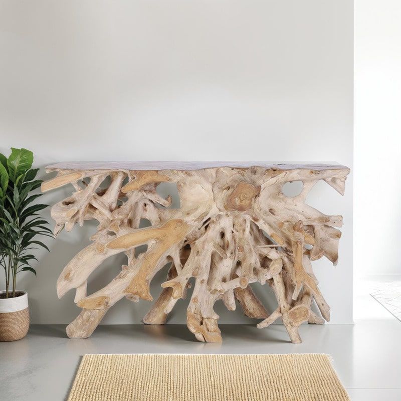 Console racine de teck 140cm RACINE