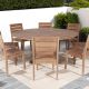 Table de jardin en teck ronde Ø180cm JATI