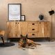 Buffet bois massif scandinave SEVENTIES 175cm
