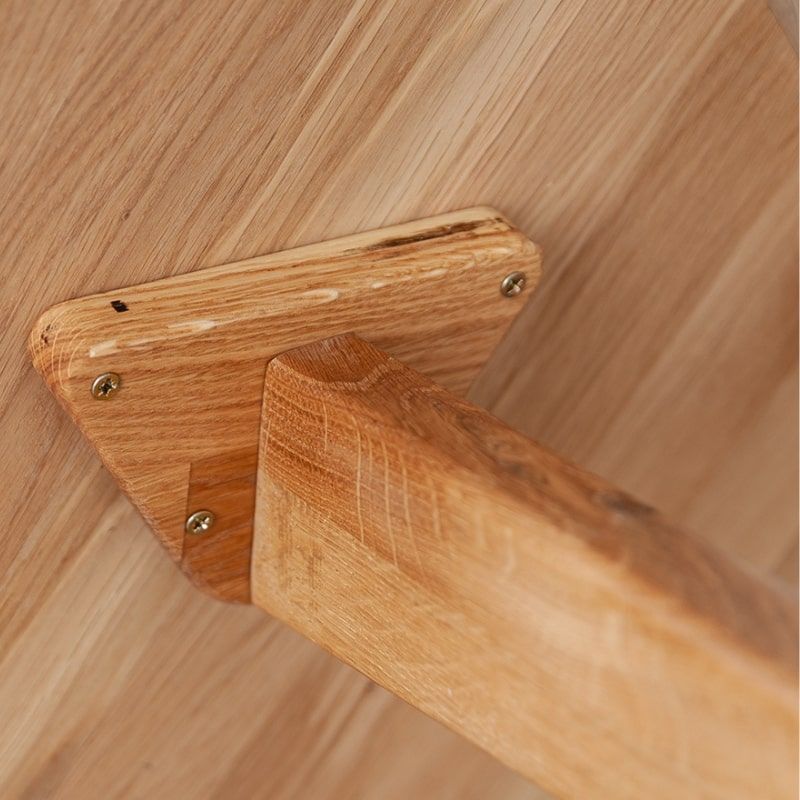 Table basse ronde chêne massif OSLO Ø50cm