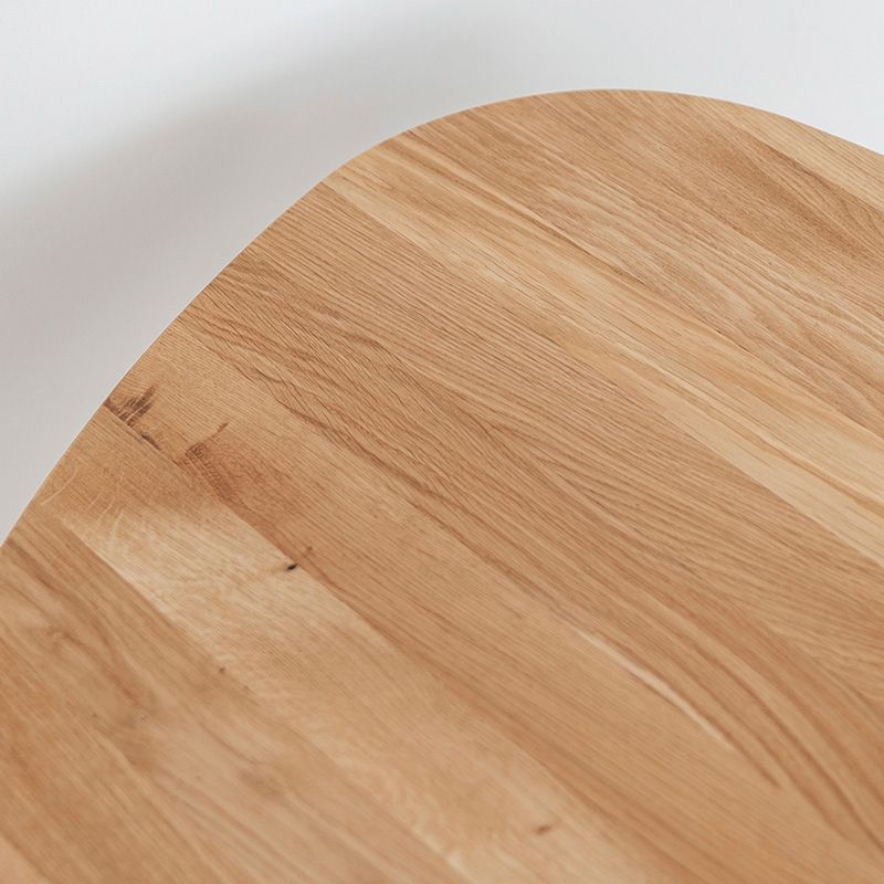 Table de salon vintage en chêne massif OSLO 96cm