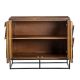Buffet industriel bois coloré KOTA 88cm 2 portes