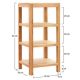 Etagère colonne bois 3 casiers chêne massif OSLO40cm