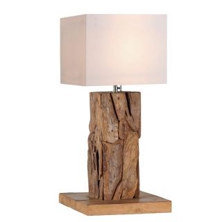 Lampe à poser racine de teck carré RACINE h60cm