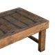 Table basse indienne bois et verre INDIA 151cm
