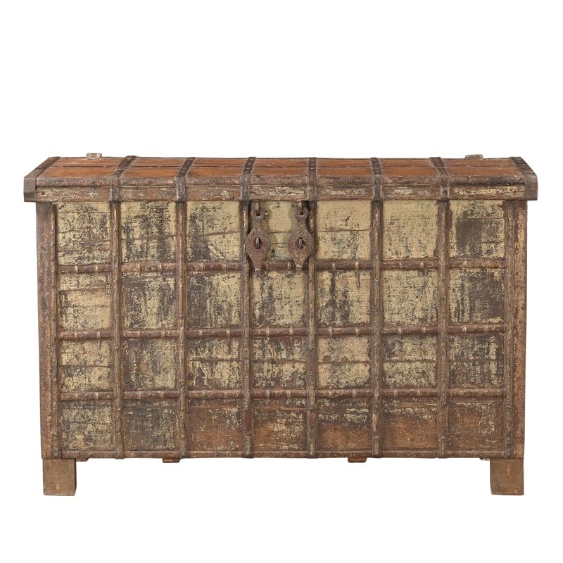 Grand coffre console indien ancien INDIA 135cm