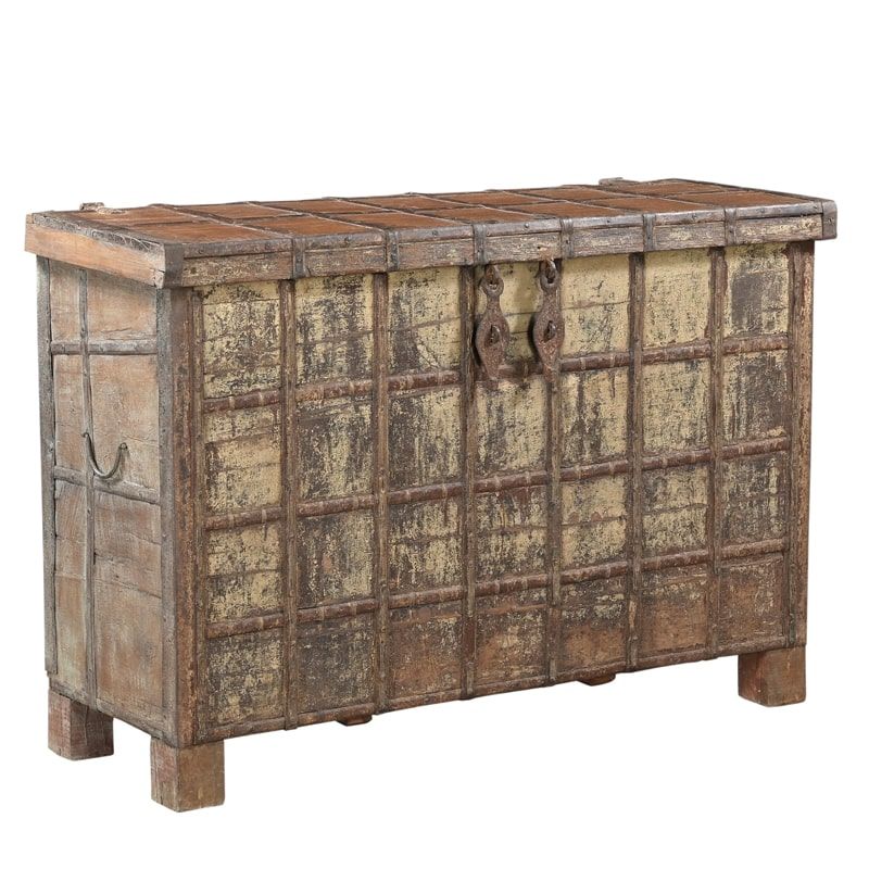 Grand coffre console indien ancien INDIA 135cm