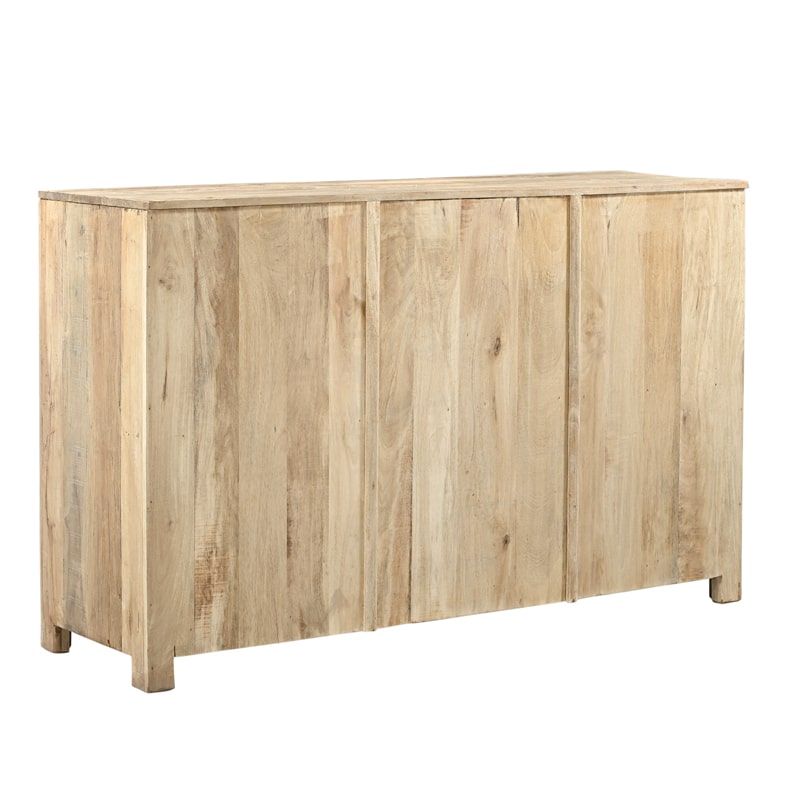 Buffet ethnique indien bois sculpté 160cm INDIA