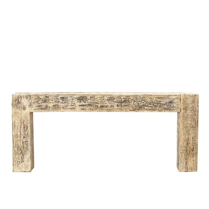 Console indienne ancienne bois massif INDIA 214cm