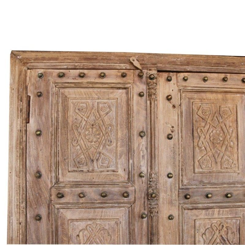 Armoire indienne bois massif ancien 110cm INDIA