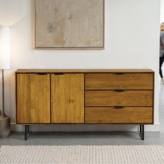 Buffet industriel teck recyclé SALVADOR 157cm