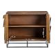 Buffet industriel bois coloré KOTA 88cm 2 portes