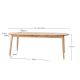 Table chêne massif ronde double extension OSLO Ø110cm