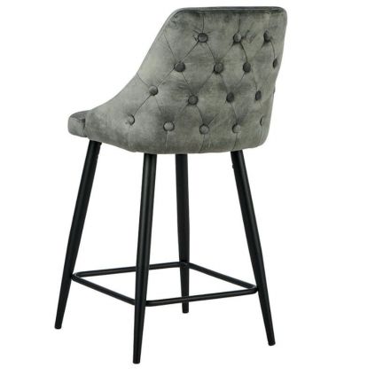 Chaise ilot tissu velours coloré 45cm SEDIA Lourdes