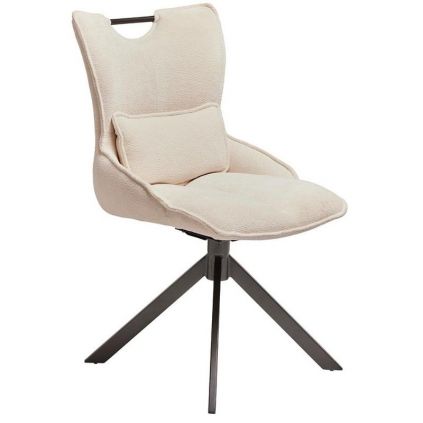 Chaise pivotante tissu et métal 51cm CHESTER Biorn
