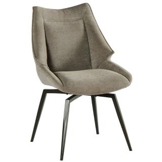 Chaise design tissu et métal SEDIA 55cm Janik