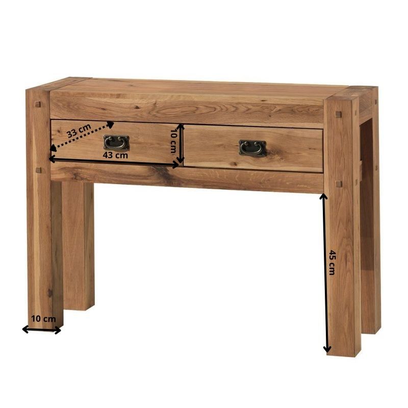 Console chêne huilé OAKWOOD 120cm