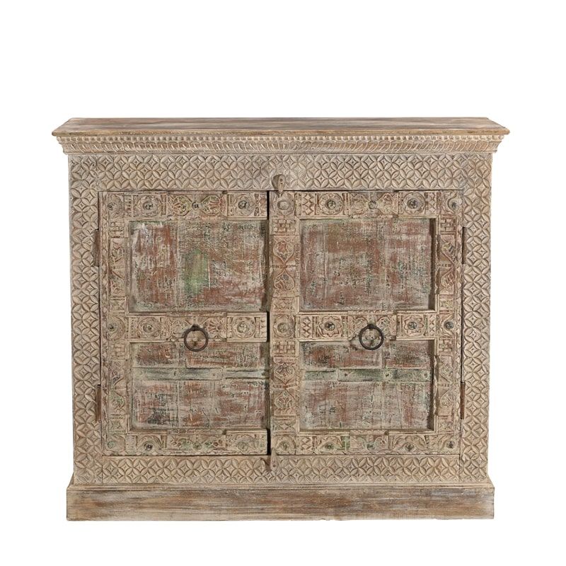Buffet indien bois ancien 127cm INDIA