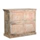 Buffet indien bois exotique sculpté 2 portes 116cm INDIA