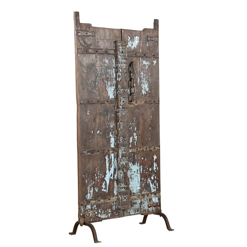 Porte décorative indienne193cm sur pieds INDIA 