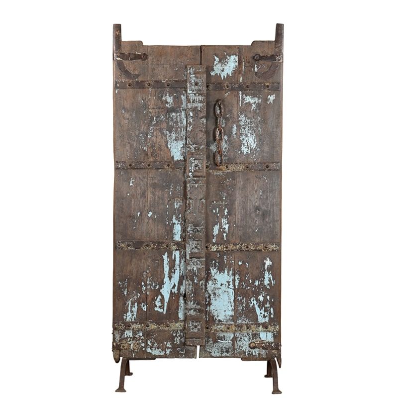 Porte décorative indienne193cm sur pieds INDIA 