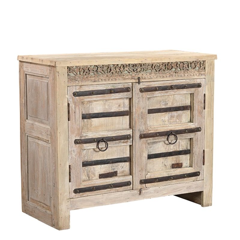 Buffet indien ancien en bois 114cm INDIA