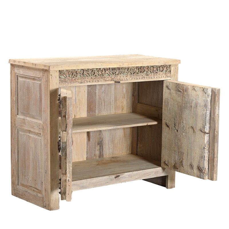 Buffet indien ancien en bois 114cm INDIA