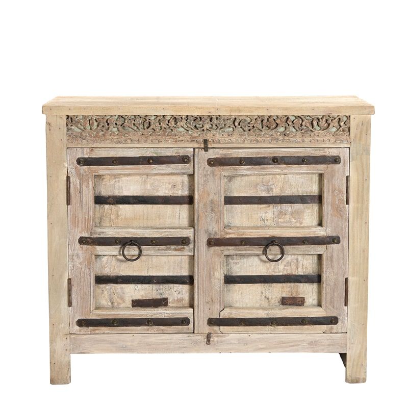 Buffet indien ancien en bois 114cm INDIA