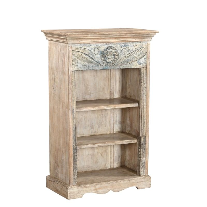 Petite bibliothèque indienne bois recyclé 106cm INDIA